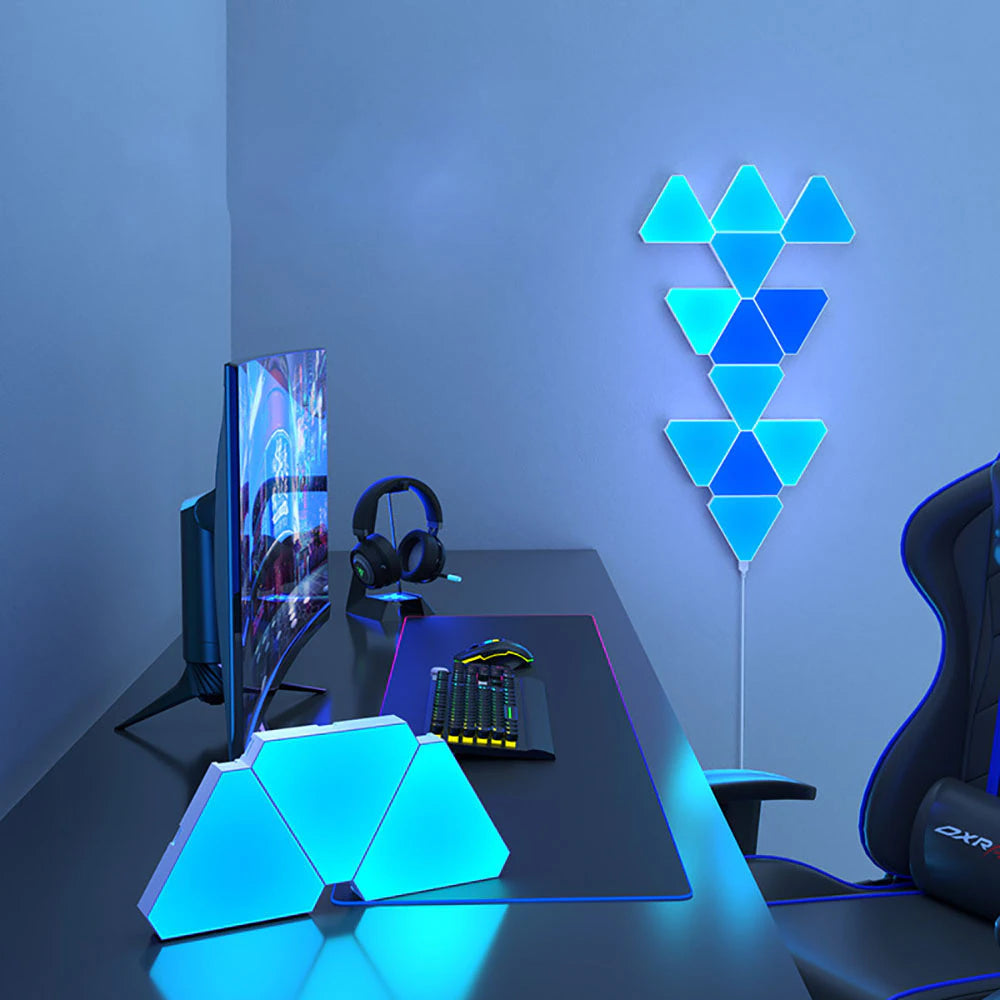    LED Triangular RGB Magic Lamp | Bedroom & Office Decoration