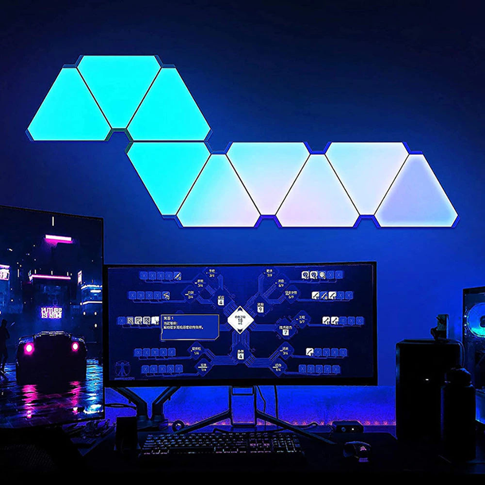    LED Triangular RGB Magic Lamp | Bedroom & Office Decoration