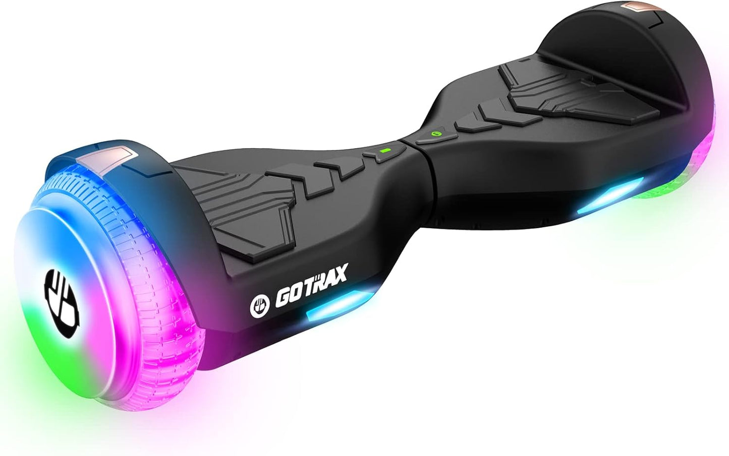 GOTRAX Hoverboard with 6.5" LED Wheels & Headlight | Ages 10+ 44-176Lbs - 6.2Mph Power by Dual Brushless Motor, UL2272 Certified - 50.4Wh/93.6Wh Battery