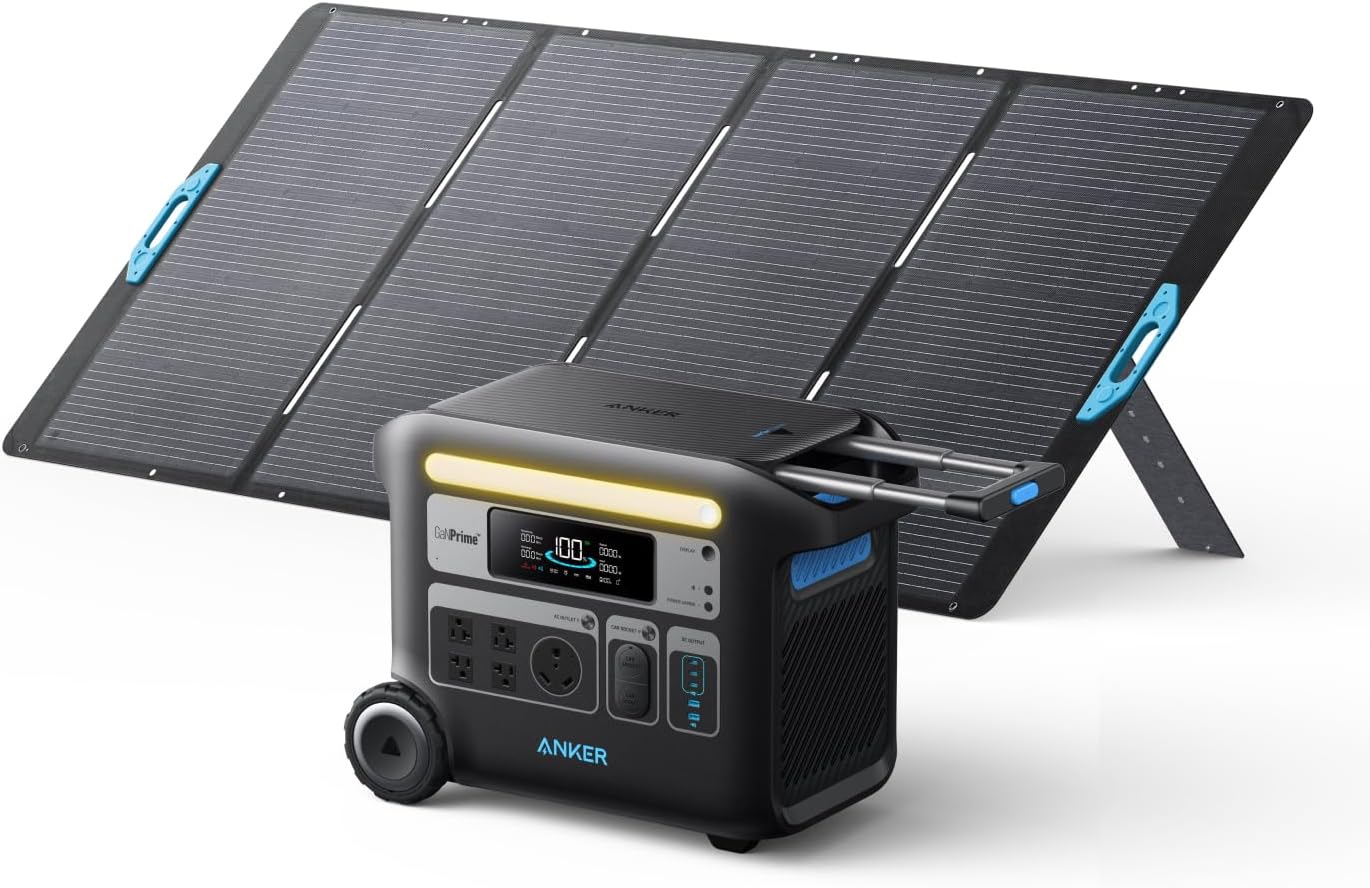 ANKER Solix F2000 Portable Power Station |2400W Solar Generator (Home Use, Outdoor Camping, and Rvs)