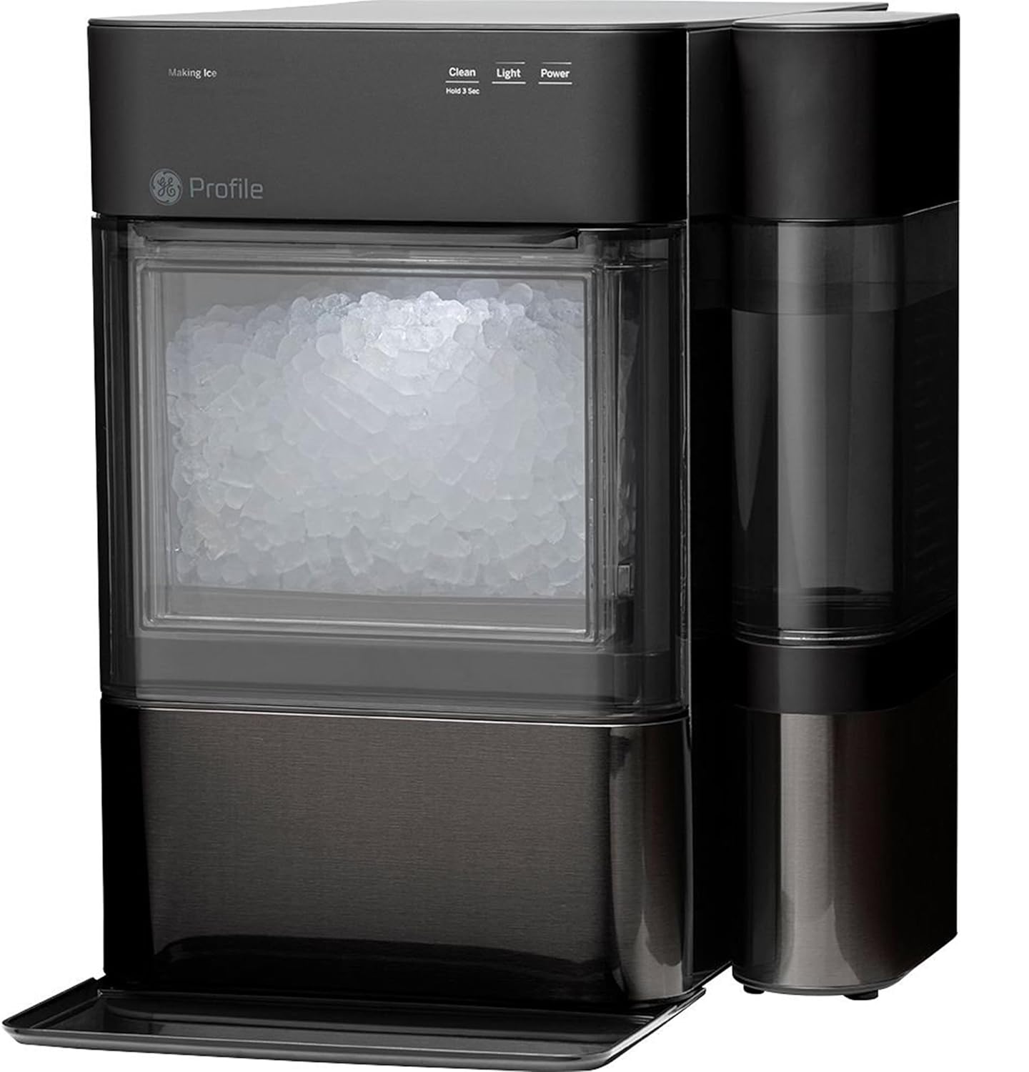 GENERAL ELECTRIC  Opal 2.0 XL  Chewable Crunchable Countertop Nugget Ice Maker (Scoop Included) | 38 Lbs in 24 Hours with Wifi & Smart Connected - Stainless Steel