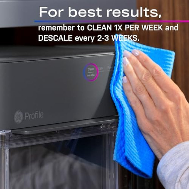 GENERAL ELECTRIC  Opal 2.0 XL  Chewable Crunchable Countertop Nugget Ice Maker (Scoop Included) | 38 Lbs in 24 Hours with Wifi & Smart Connected - Stainless Steel