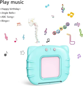 LAPARE Juguete educativo con música y tarjetas interactivas- Aprende formas, colores, letras y más | para Niños de  1-5 años