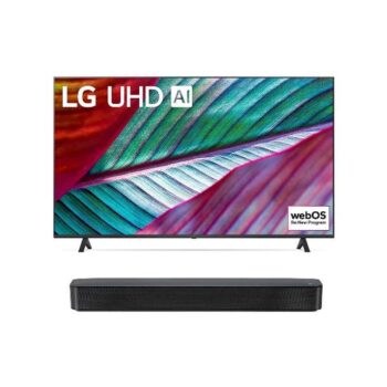 LG Smart 4K TV UR7800PSB-1 Bluetooth, Wi-Fi, 3 HDMI, 1 USB y LAN + Barra de Sonido