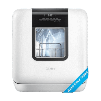 COMFEE' Lavavajillas Portátil de Encimera con Capacidad para 6 Servicios, 8 Programas de Lavado: Rápido, Cuidado para Bebés, ECO y Vidrio, Ideal para Dormitorios, Casas Rodantes y Apartamentos, Modelo WQP6-3602H-W.